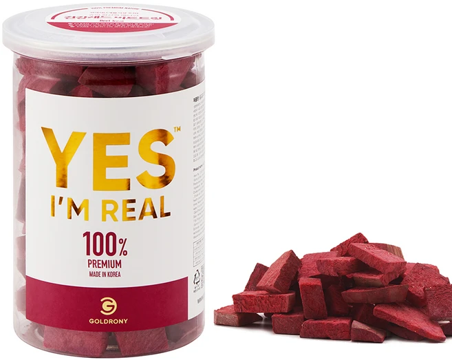 골드로니 강아지 예스 아임 리얼 건강레드 비트트릿, 레드비트, 50g, 1개 - 쿠팡