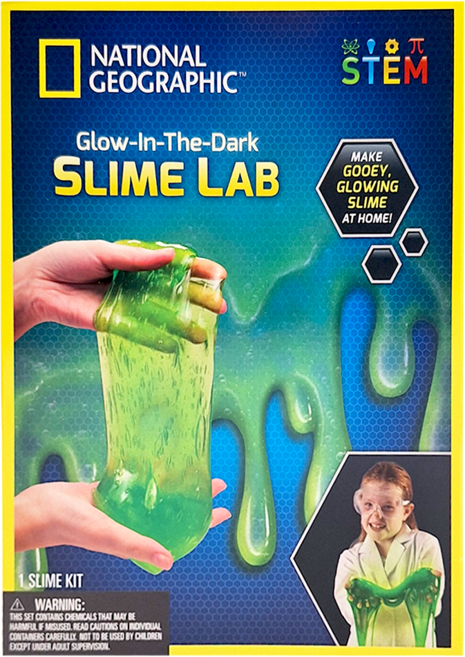 NATIONAL GEOGRAPHIC 國家地理 夜光史萊姆實驗室, 綠色, 1盒