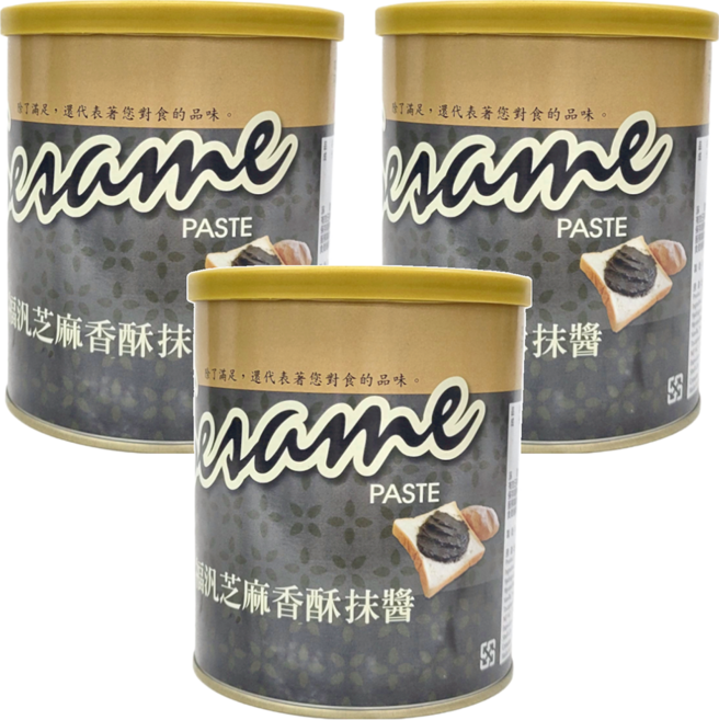 FUFANN 福汎 芝麻香酥抹醬, 800g, 3罐