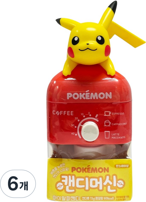 PoKeMoN 寶可夢 糖果機 I Alpha 糖果 隨機出貨, 6個, 15g