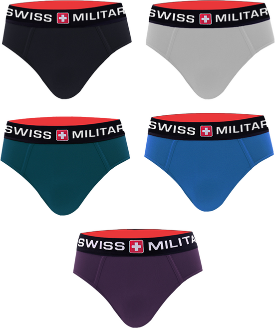 스위스밀리터리 남성용 빅로고 삼각 남성팬티 5종 세트