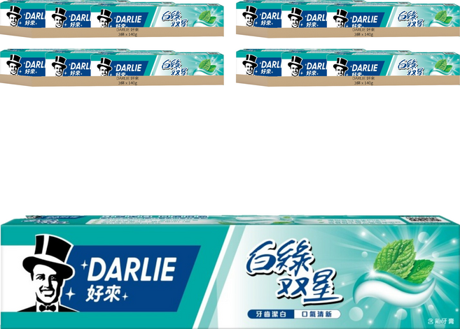 DARLIE 好來 白綠雙星牙膏 潔白清新