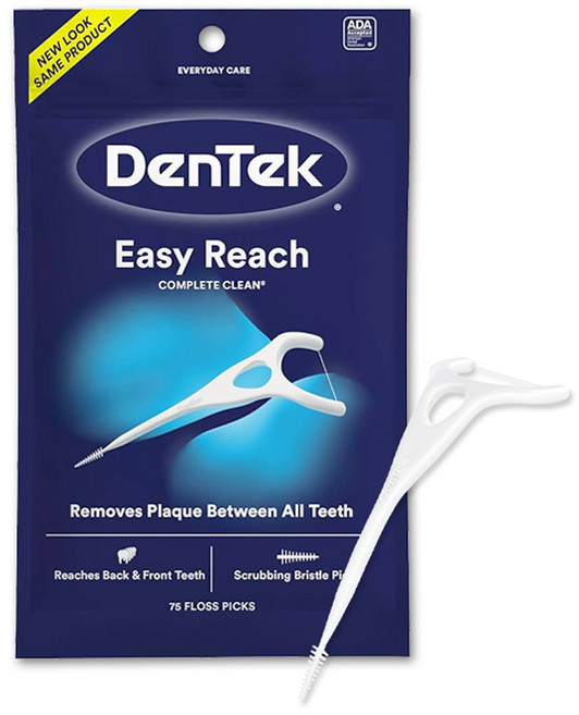 덴텍 컴플리트 클린 이지리치 어금니용 치간 치실, 75mm, 75개입, 1개