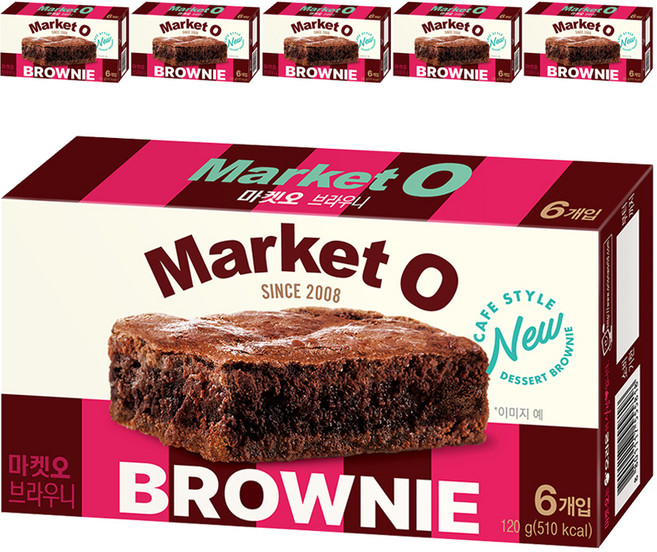 오리온 마켓오 브라우니 6p, 120g, 6개