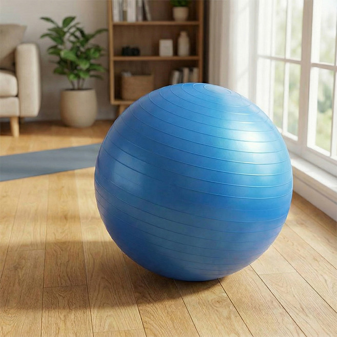 마메 필라테스 짐볼 스트라이프, 블루