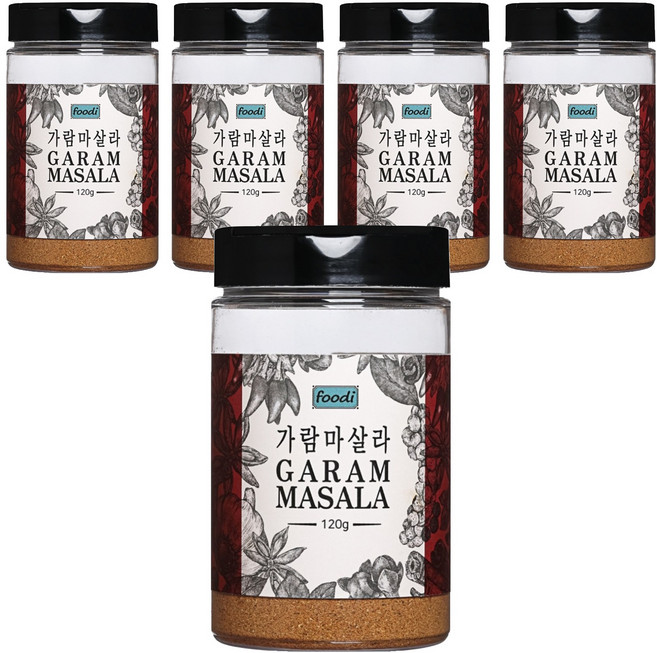 foodi 가람마살라, 120g, 5개