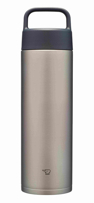 ZOJIRUSHI 象印 提把式不鏽鋼真空保溫保冷杯, 黑色 + 不鏽鋼銀色, 600ml, 1個