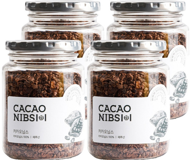 착한습관 로스티드 카카오닙스, 200g, 4개