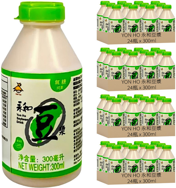 YON HO 永和豆漿 無糖豆漿, 300ml, 96瓶