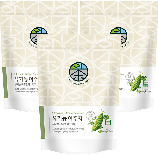 평창다원 유기농 여주차, 1.5g, 20개입, 3개