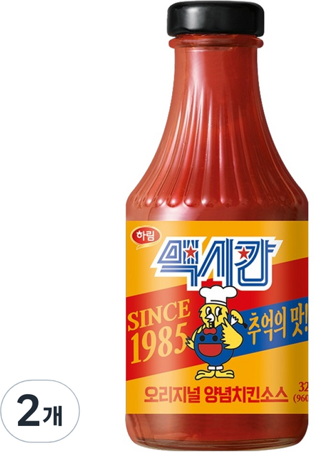 맥시칸 하림 양념치킨 소스 오리지널, 320g, 2개