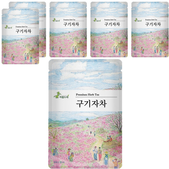 아름드레 삼각티백 구기자차, 1.5g, 25개입, 6개