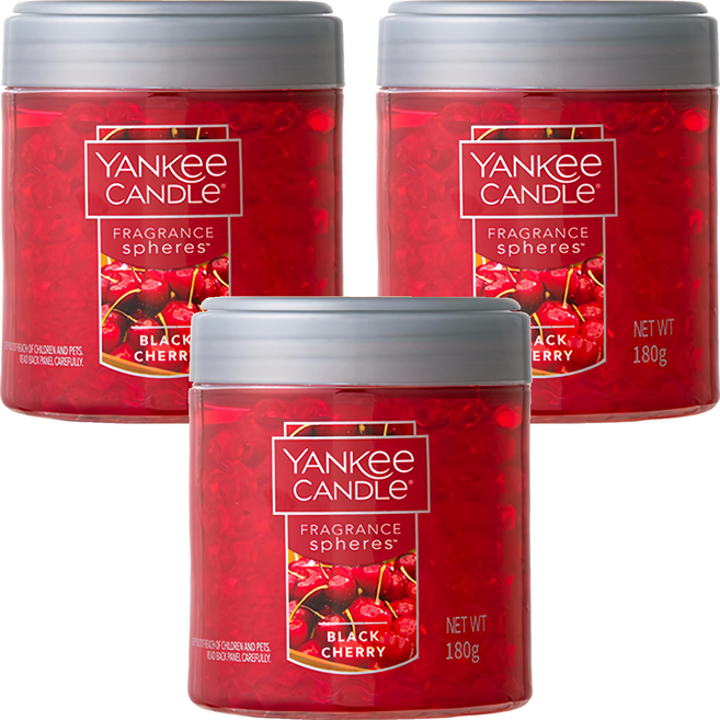 양키캔들 프래그런스 스피어스 차량용방향제, 3개, 블랙체리