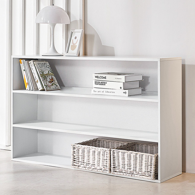 양지가구 공간박스 책장, 백색, 3단