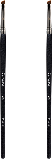 피카소 722 사선 아이섀도우 브러쉬, 혼합 색상, 2개