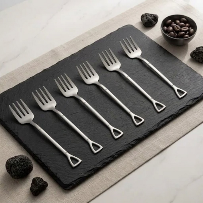 가주가샵 디저트 커트러리 식기 세트 6p, 1세트, 포크