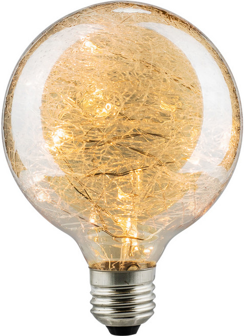 엘포스 LED 에디슨 볼구 2W G95, 전구색, 1개