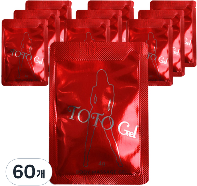 토토 휴대용 팩 바디마사지 젤, 4ml, 60개