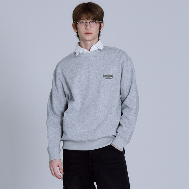 BASIC HOUSE 男女通用基本款大學T LATS7101