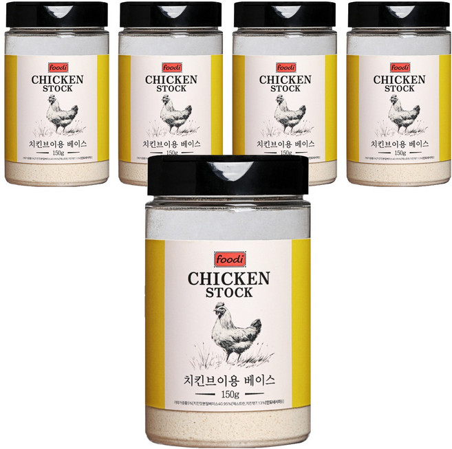 foodi 치킨스톡, 150g, 5개