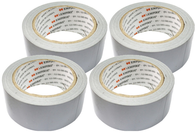 엠파이어 고급형 컬러 면테이프 48mm x 20m 회색, 4개