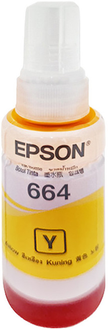 EPSON 原廠墨水 T664400 70ml, 黃色, 1瓶