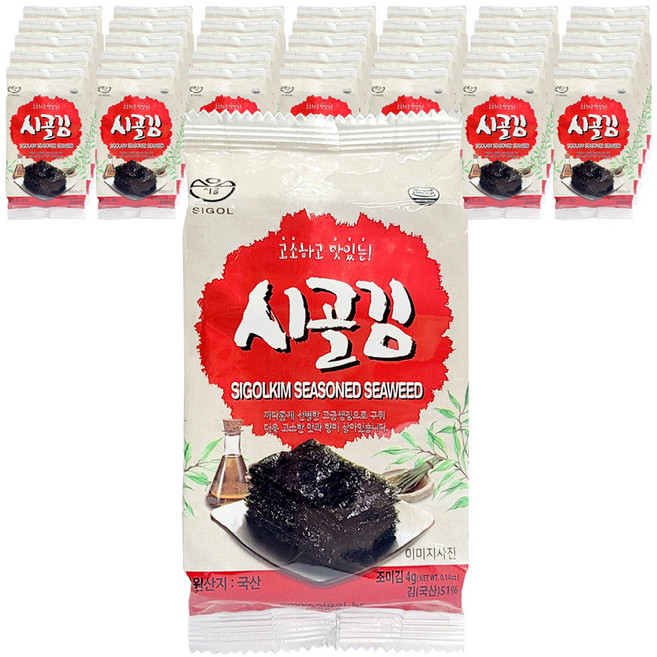 시골 시골김 도시락김, 4g, 48개