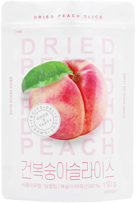 애드웰스 넛츠데이 건복숭아 슬라이스, 150g, 1개