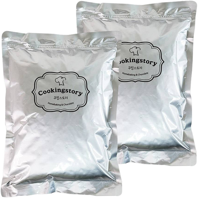 쿠킹스토리 밀크 컴파운드 코인 코팅초콜릿, 1kg, 2개