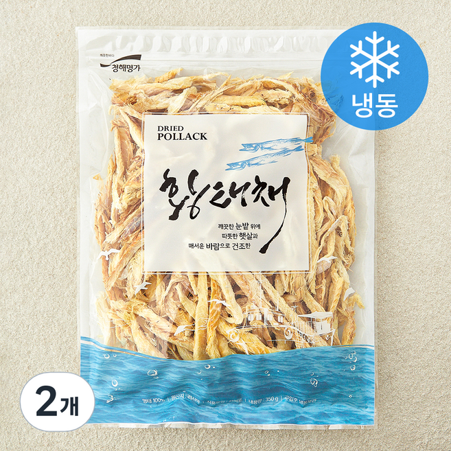 청해명가 황태채 (냉동), 2개, 350g