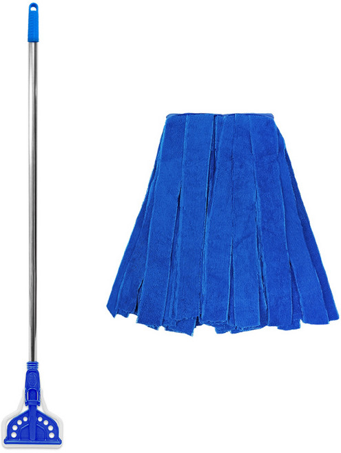 월드크린 스텐 마포대 + 무지개 극세사 마포걸레 270g, 1세트, 혼합색상