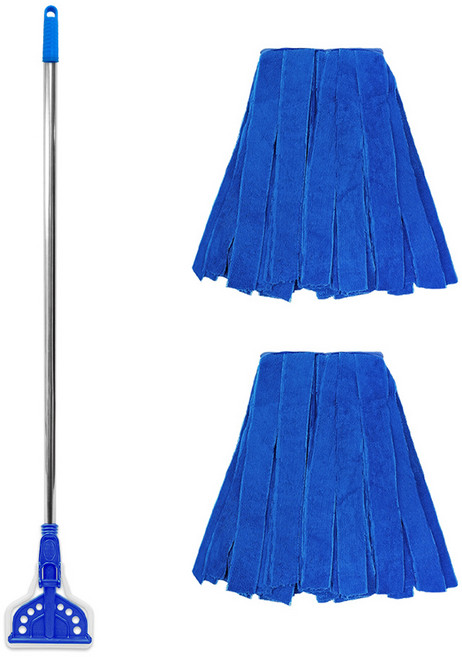 월드크린 스텐 마포대 1p + 극세사 마포걸레 330g 2p, 1세트, 혼합색상