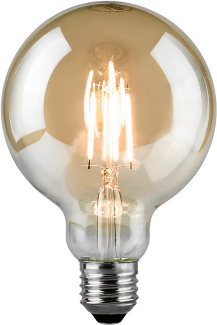 LED 에디슨 볼전구 E26 3W B-G95, 전구색, 1개