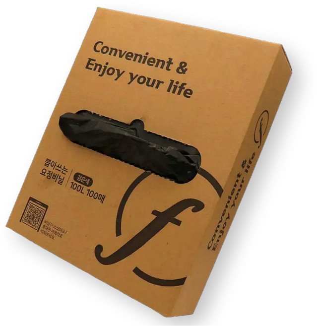 페어리테이블 뽑아쓰는 요정비닐 검은색, 100개, 100L