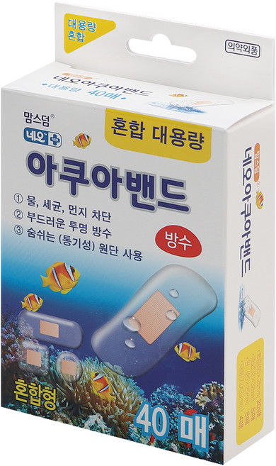 맘스덤 네오 아쿠아 밴드, 40개입, 1개