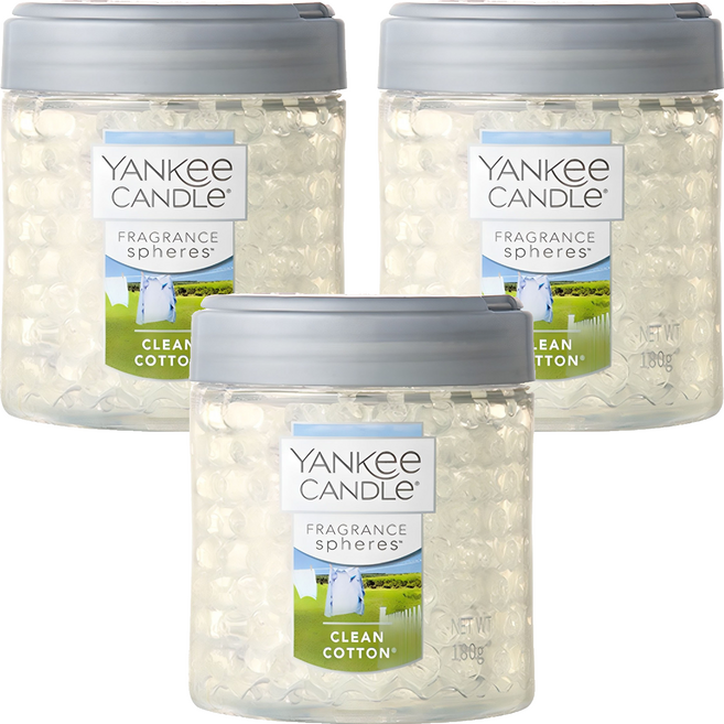 양키캔들 프래그런스 스피어스 차량용방향제, 3개, 클린코튼