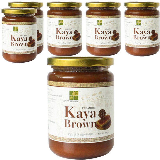 카야하우스 카야잼 브라운, 400g, 6개