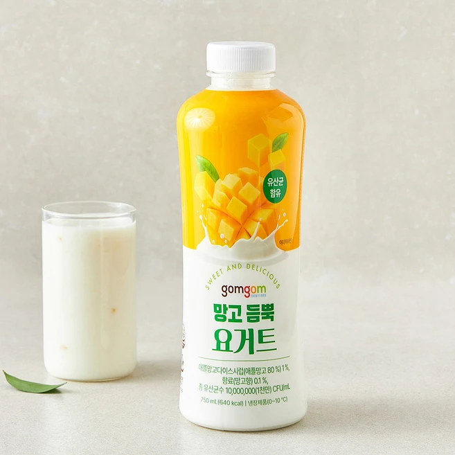 곰곰 망고 듬뿍 요거트, 750ml, 1개 - 쿠팡