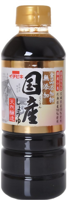 ICHIBIKI 一引 無添加國產醬油, 500ml, 1瓶