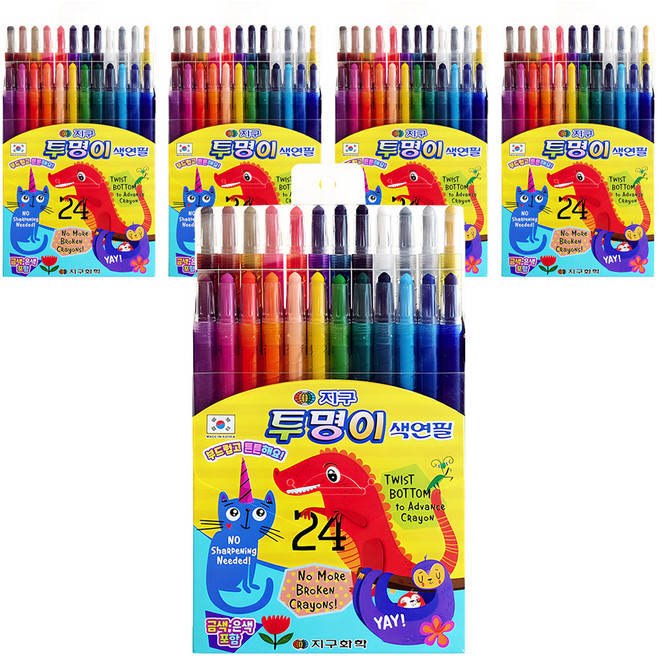 지구화학 투명이 색연필, 24색, 5개