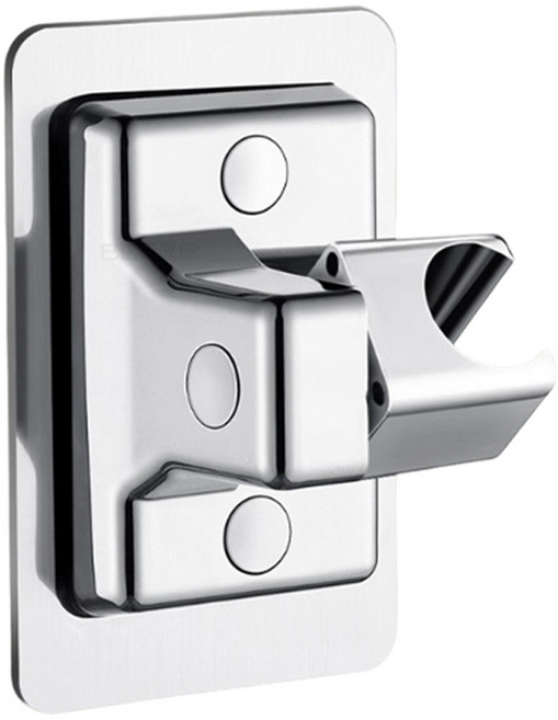 한봄누리 각도조절 샤워기 벽걸이 거치대, 실버