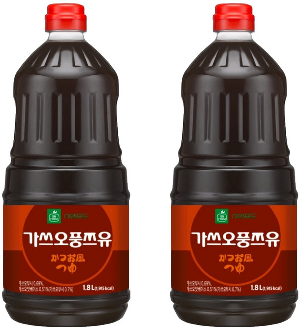 이엔푸드 가스오풍 쯔유, 1.8L, 2개