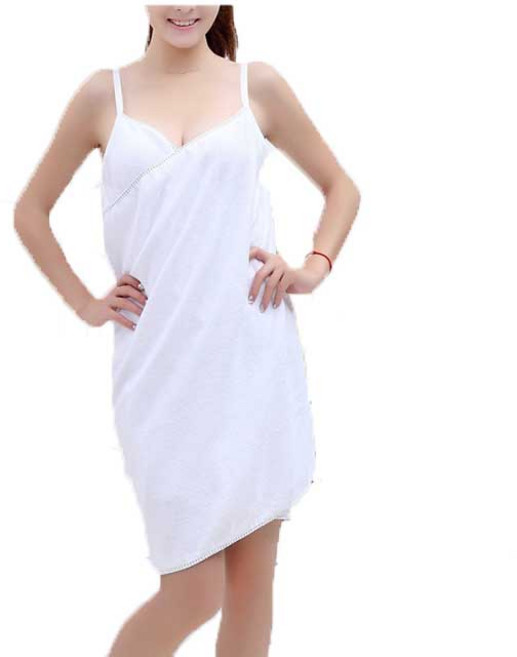 원이네 여성 샤워 가운, 화이트, 1개