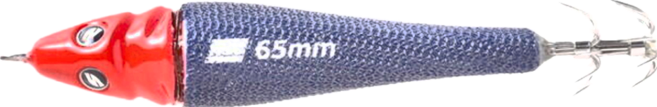 Abu Garcia 四眼 布卷 釣餌 SaltyStage TAKUTAKU SUTTEE 65mm, 赤青, 1個