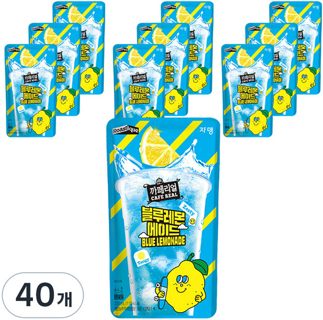 까페리얼 블루레몬에이드, 230ml, 40개