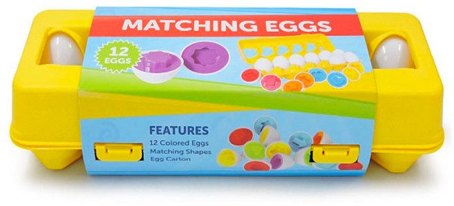 베초토이 달걀 모양맞추기, 혼합색상, 1세트