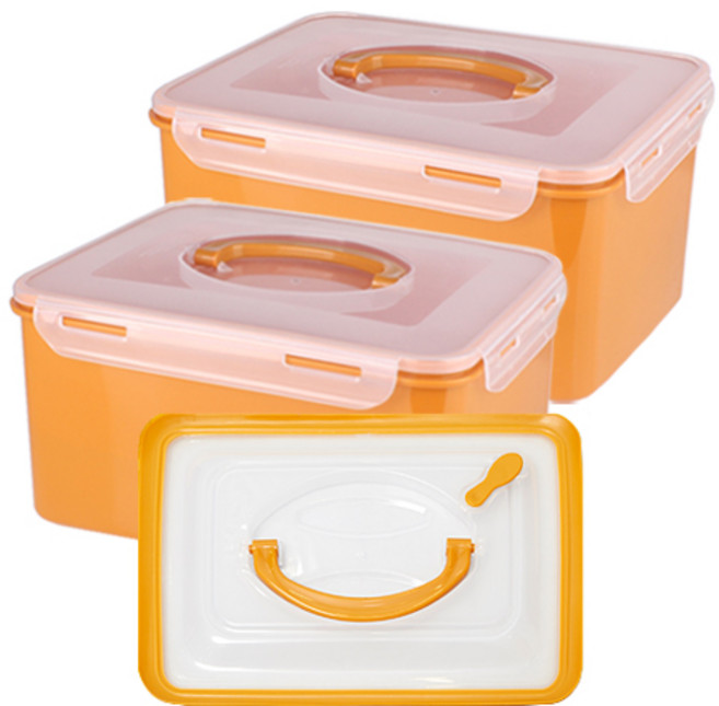 나누담 황토 누름판 김치통, 5.5L, 2개