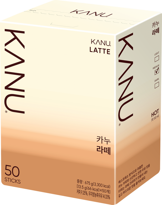 카누 라떼 스틱커피, 13.5g, 50개입, 1개