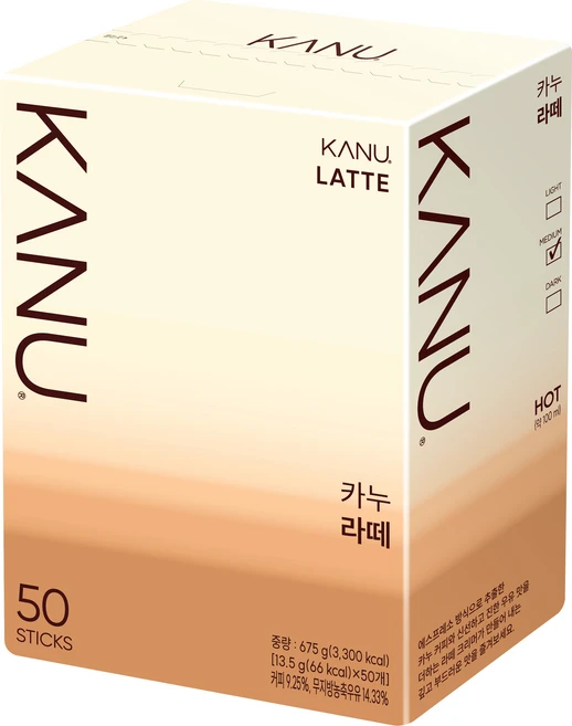 카누 라떼 스틱커피, 13.5g, 50개입, 1개 - 쿠팡