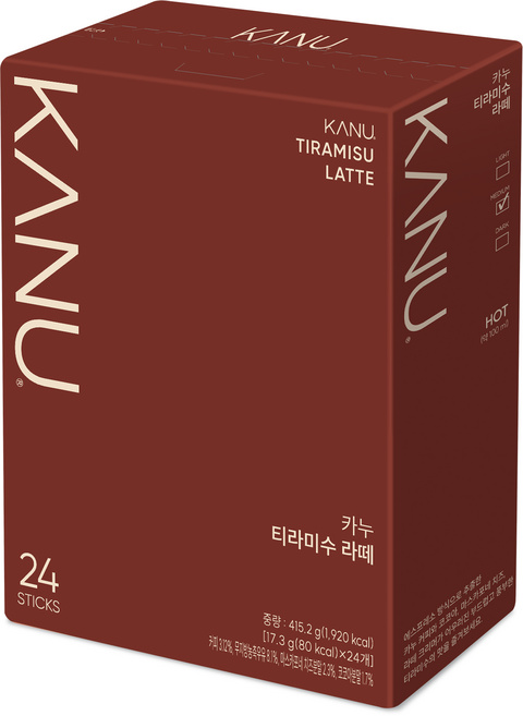 카누 티라미수 라떼 커피믹스, 17.3g, 24개입, 1개